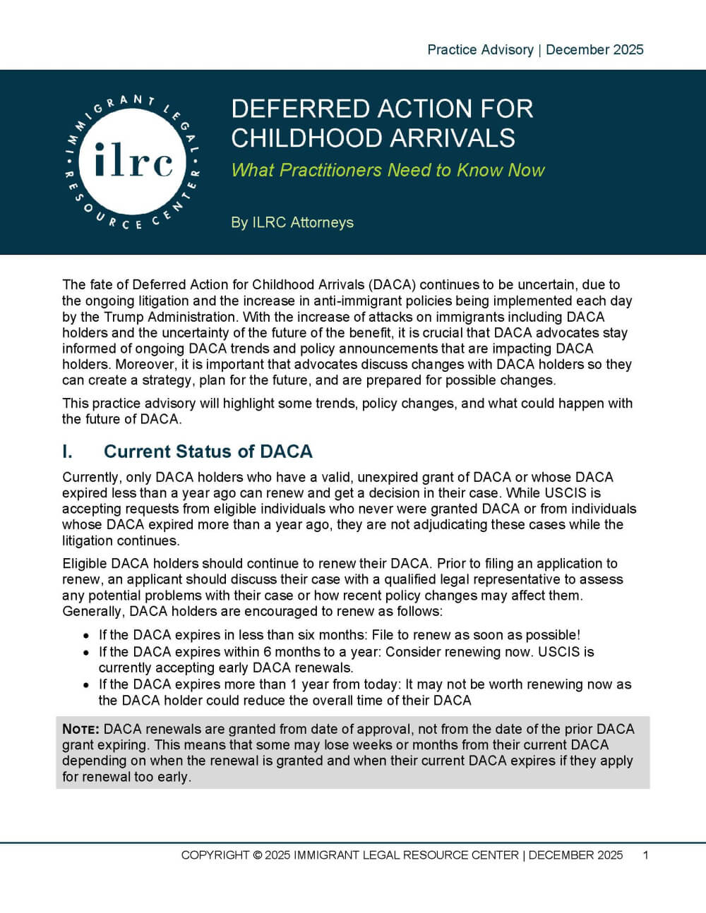 Deferred Action for Childhood Arrivals: What Practitioners Need to Know ...