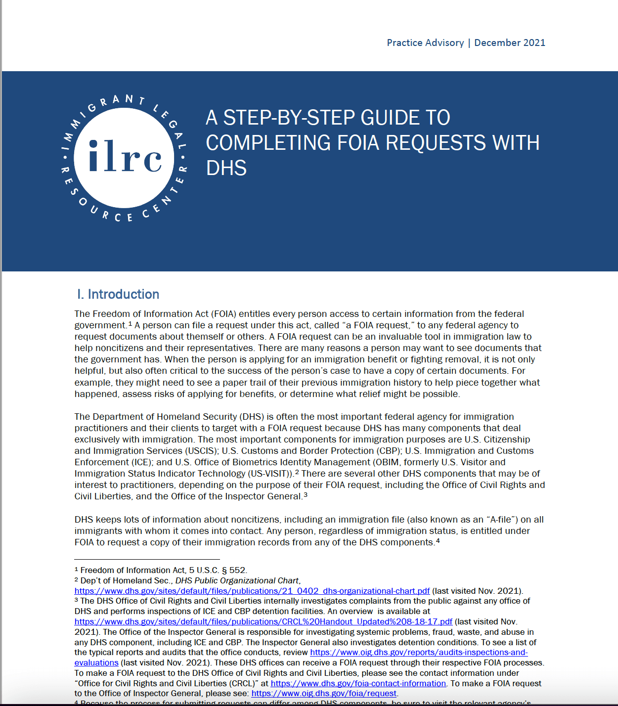 A Step By Step Guide To Completing FOIA Requests With DHS Immigrant