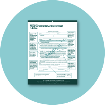 Sample page annotated for advocates