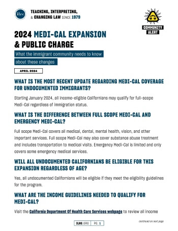 first page of the Medi-cal notice 
