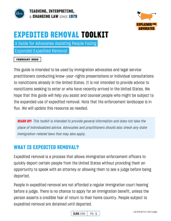 First page of this toolkit