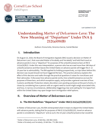 Matter of Delcarmen-Lara, that overruled Matter of Arrabally and Yerrabelly 