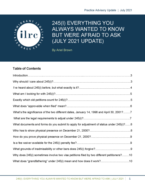 245(i): Everything You Always Wanted to Know but Were Afraid to Ask ...