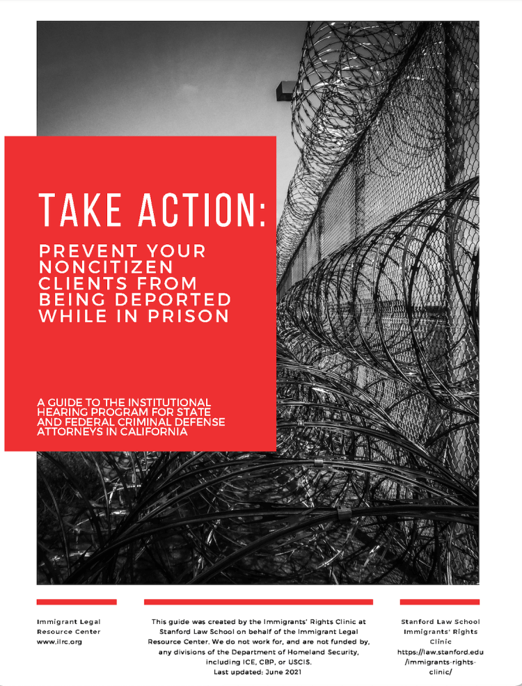 Criminal Defender Toolkit re Institutional Hearing Program Immigrant